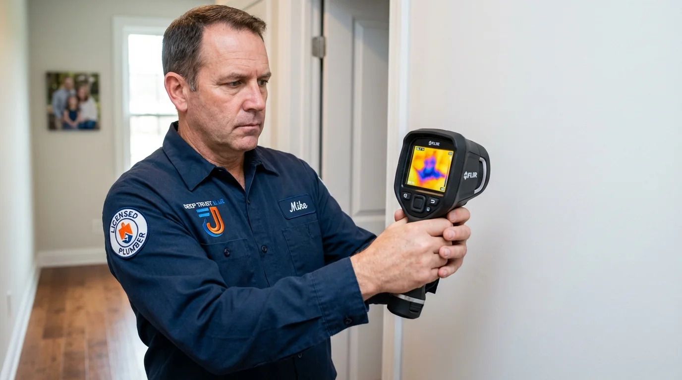 Thermal imaging leak detection by Johns Plumbing LLC in Myerstown